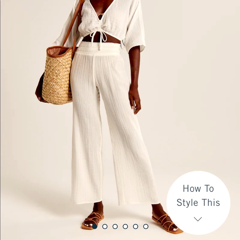Abercrombie Gauzy Beach Pant Coverup